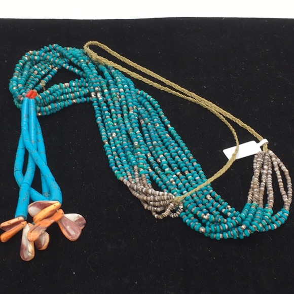 Turquoise Bone Necklace